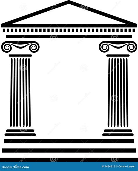 Greek Columns Architecture/eps Stock Vector - Illustration: 4454516