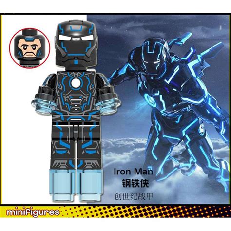 Ironman Iron Man Tony Stark Minifigure Lego Compatible Toys x1130 ...