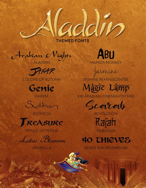 Aladdin Themed Fonts by MissTex89 on DeviantArt