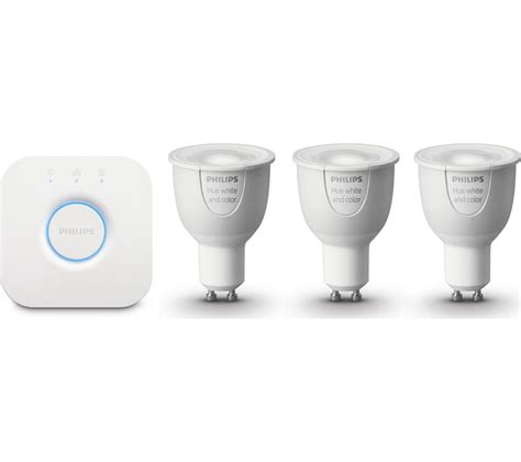 Buy PHILIPS Hue Wireless Bulbs Starter Kit - GU10 | Free Delivery | Currys