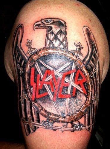 SLAYER tattoo. | Slayer tattoo, Metal tattoo, Tattoos