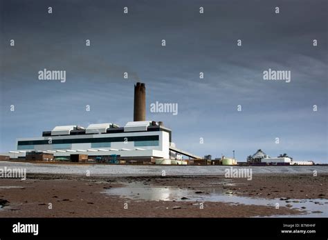 Aberthaw power station Glamorgan coast South Wales UK Stock Photo - Alamy