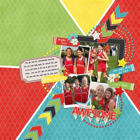 cross country - Scrapbook.com | Scrapbook page layouts, Scrapbook ...