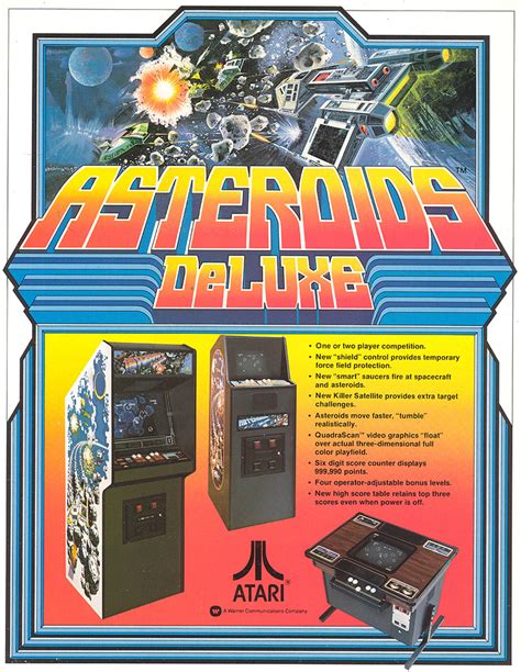 Asteroids Deluxe Arcade Game | Vintage Arcade Superstore