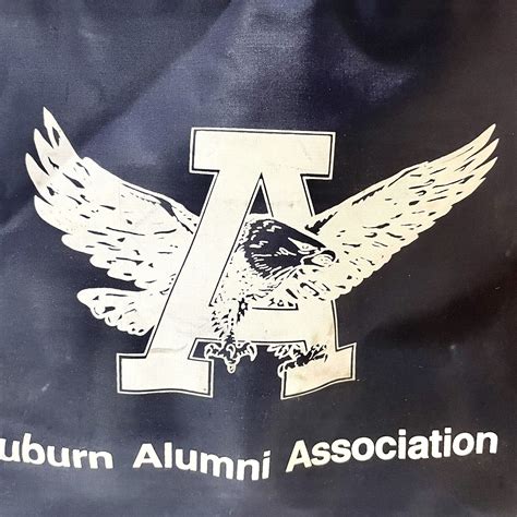 VINTAGE AUBURN ALUMNI ASSOCIATION UNIVERSITY BLUE VINY BAG | eBay