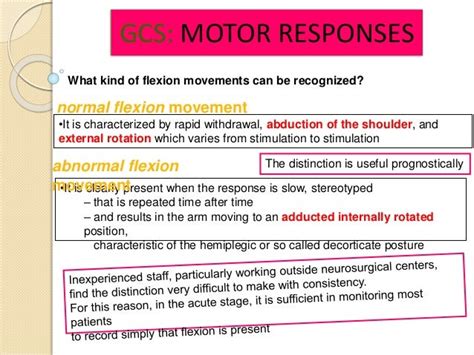 Glasgow Coma Scale Presentation