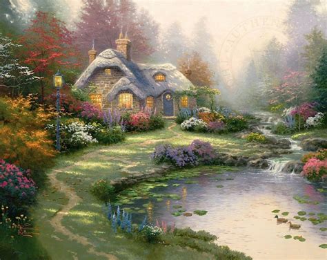 Everett's Cottage, by Thomas Kinkade - Village Gallery