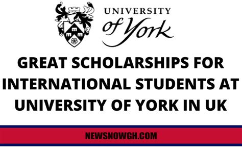 2023 University of York GREAT Scholarships