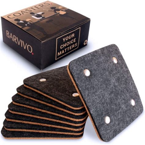 Barvivo Classic Felt Coasters - Set of 8 - Classic Design, Classic - Kroger