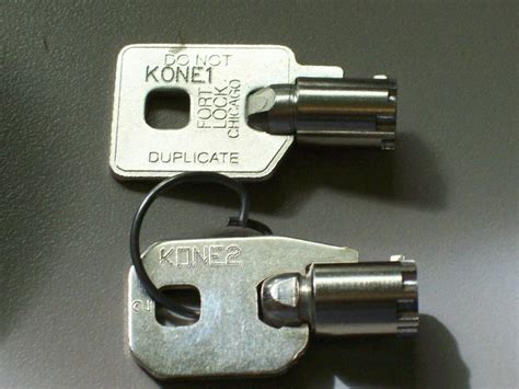 2-KONE ELEVATOR KEYS KONE 1 & KONE 2 Elevator Key | #2028505554