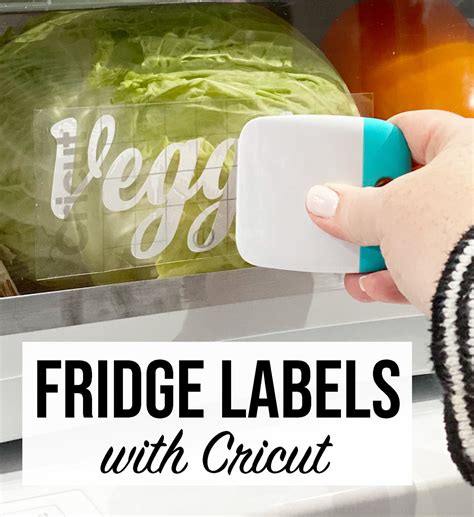 Refrigerator Labels with Cricut - Weekend Craft