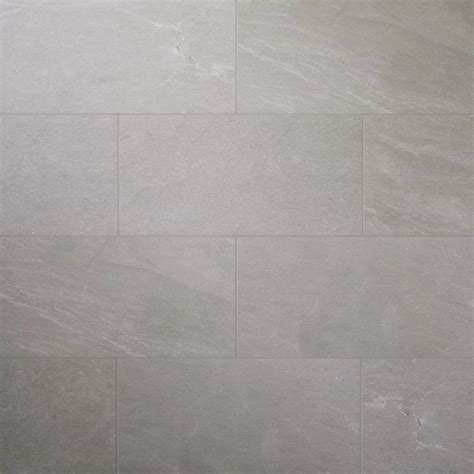 Slate Light grey Matt Stone effect Porcelain Floor tile, Pack of 6, (L ...