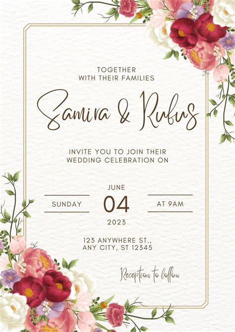 Invitation Cards Printable