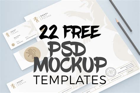 22 Free Photoshop PSD Mockup Templates - Graphic Design Freebies