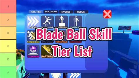 [New] Blade Ball Skill Tier List (September 2023) | All Abilities ...