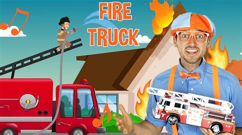 Blippi Super Fire Truck song - Trucks For Kids | Educational Videos For ...