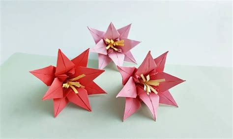 How To Make Origami Flowers Instructions