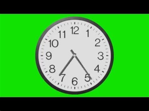 Clock on Green Screen - YouTube | Greenscreen, Clock, Screen