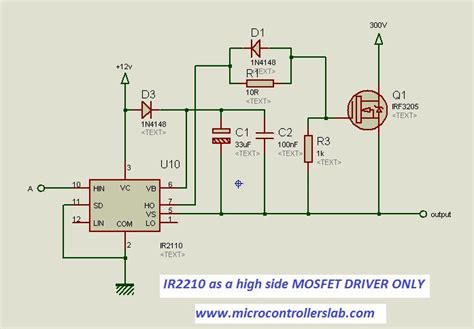 How to use IR2110 MOSFET/IGBT DRIVER