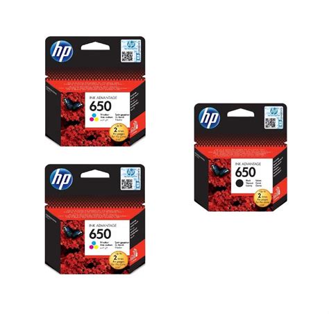 HP 650 Black & Color Ink Cartridge Each | 0705 158 895