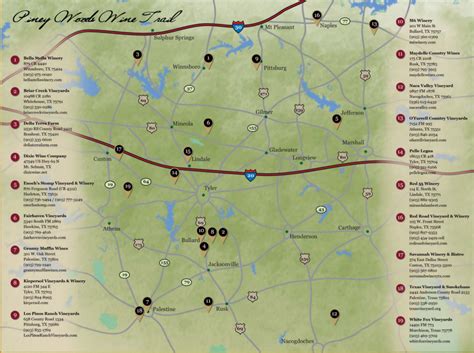 Fredericksburg Texas Winery Map - Free Printable Maps