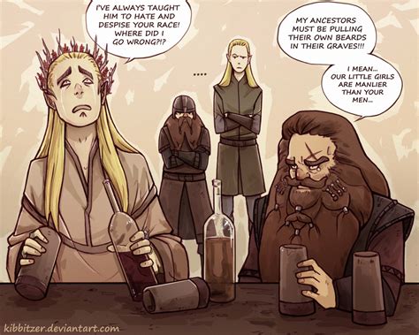 Gloin and Thranduil - Fili,Kili and the others Fan Art (36278364) - Fanpop