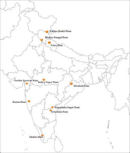 Nagarjuna Sagar Dam In India Map