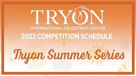 Upcoming Events | Tryon Summer 5 (AA/Level 6/CSI-2*) | Tryon Horse Shows