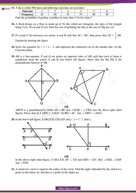 CBSE Class 9 Maths Sample Paper Set 2 - Download Here