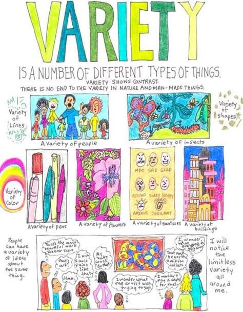 Variety | Art worksheets, Art handouts, School art projects