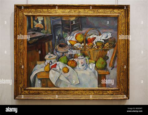 Still Life with Fruit Basket, by Paul Cézanne, d'Orsay Museum, Paris ...