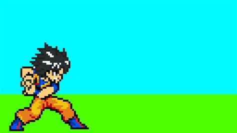 Goku Kamehameha Pixel Art