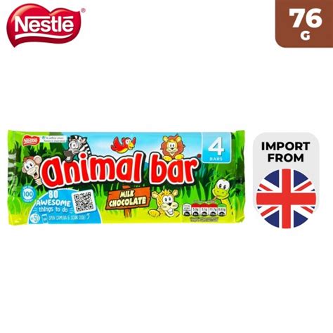 Buy Nestle Animal Bar Milk Chocolate 76 g | توصيل Taw9eel.com