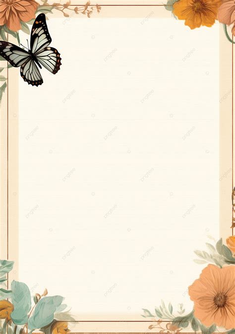 Aesthetic Vintage Paper Page Border Background Wallpaper Image For Free ...