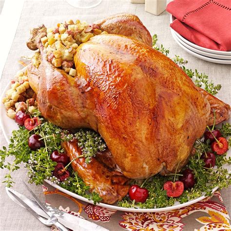 Turkey with Cherry Stuffing Recipe | Taste of Home