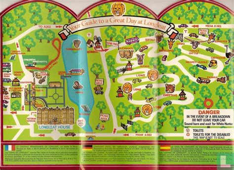 Longleat, the stately home and safari park (1974) - Map - LastDodo