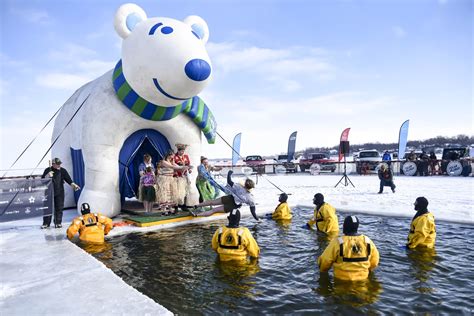 Jumping for a cause: Polar Plunge draws a crowd in Spicer - West ...