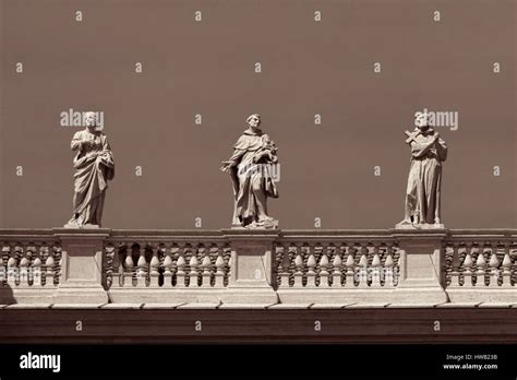 Historical architecture in Vatican City with sculptures Stock Photo - Alamy