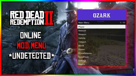 [UNDETECTED] Red Dead Redemption 2 ONLINE Mod Menu 2021 OZARK *May ...