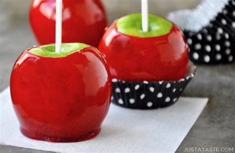 Easy Homemade Candy Apples - Just a Taste