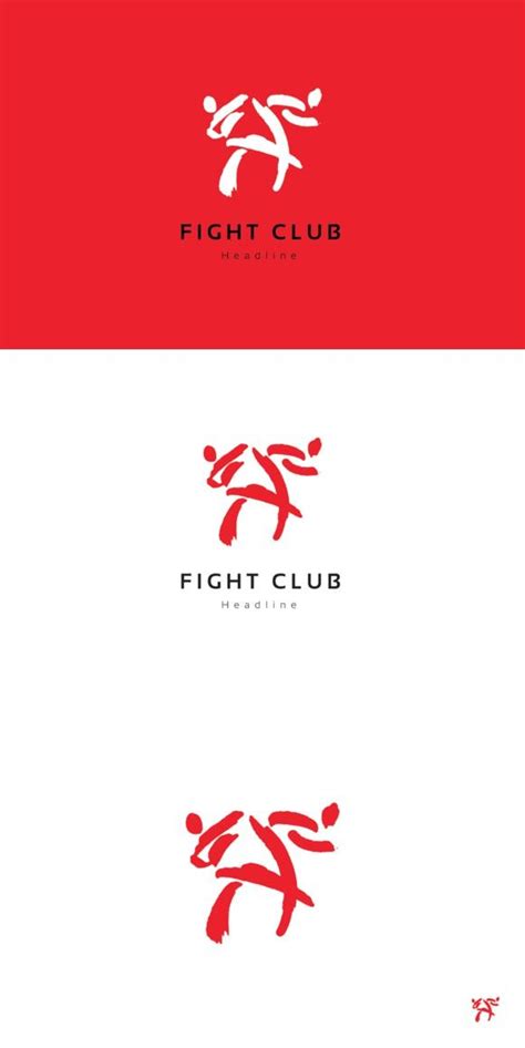 Fight club logo. | Yoga logo design, Logo inspiration branding ...