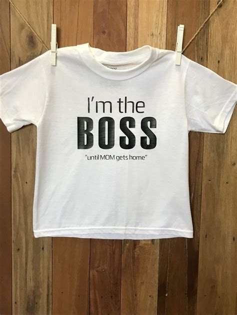 I'm the Boss, Boys T-Shirt, Toddler Boy Shirts, Funny Tee, Boys Shirt ...