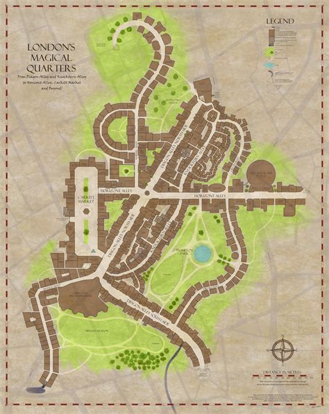 Diagon Alley Map by SBS-Axari on DeviantArt