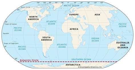 Map Of The World With Antarctica - Show Me The United States Of America Map