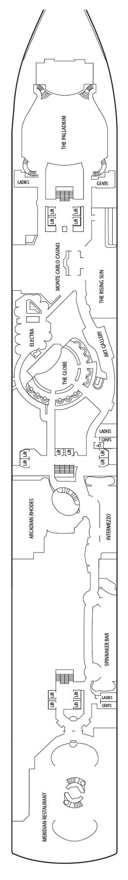 Arcadia Deck Plans: Ship Layout, Staterooms & Map - Cruise Critic