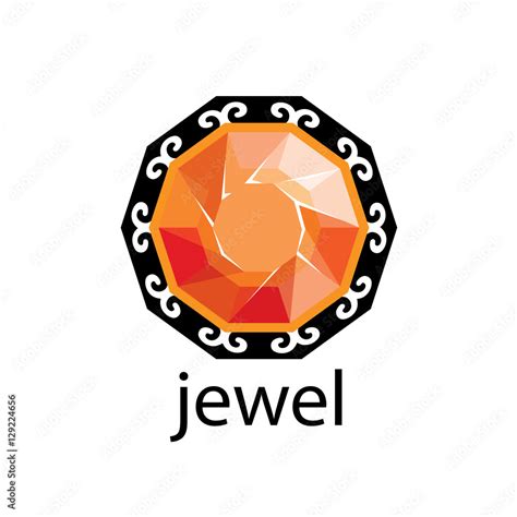 vector logo jewel Stock Vector | Adobe Stock