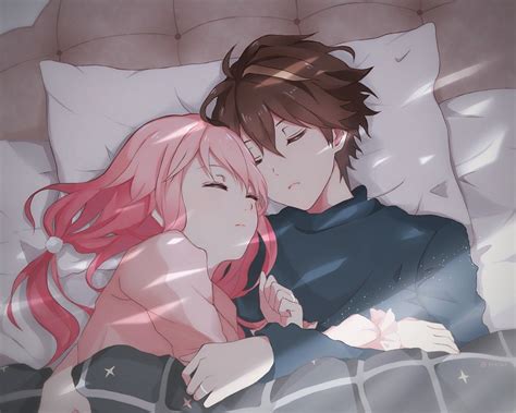 Anime Couples Sleeping The sleep cute trope as used in popular culture