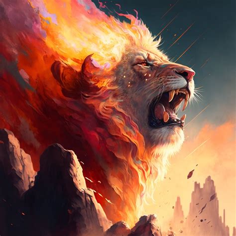 Lion, Roar, Digital Print, Digital Illustration, Epic, Wallpaper, King ...