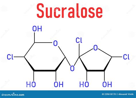 Sucralose Artificial Sweetener Molecule. Used As Sugar Substitute ...