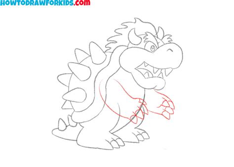 How to Draw Bowser - Easy Drawing Tutorial For Kids